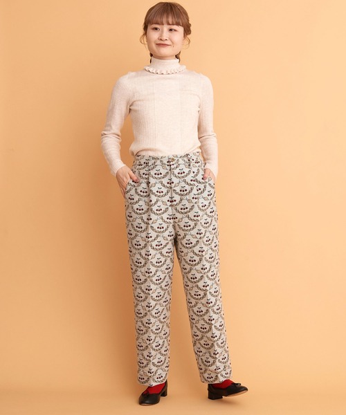 peu pres（プープレ）の「ホイップジャカード　テーパードパンツ（その他パンツ・レディース・ベージュ/ホワイト・FREE）」の5枚目の写真