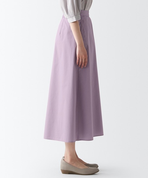 無印良品（ムジルシリョウヒン）の「乾きやすいフレアスカート（スカート・レディース・ダークブラウン/ブラック/ブラウン系3/ライトパープル・S/XS/M/L/XL/XXL）」の16枚目の写真