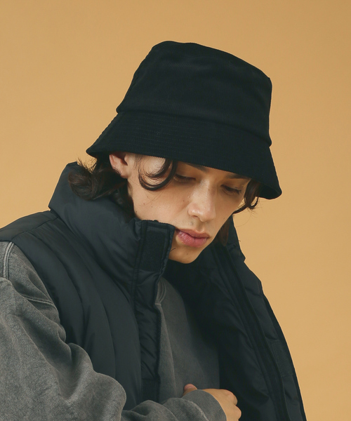 ABAHOUSE(アバハウス)の「【RUBEN/ルーベン】FAKE SUEDE BUCKET HAT/フェイクスウェードバケットハット/ユニセックス/RUS-2236(キャップ・メンズ・ブラック/アイボリー/ベージュ・フリー)」の4枚目の写真