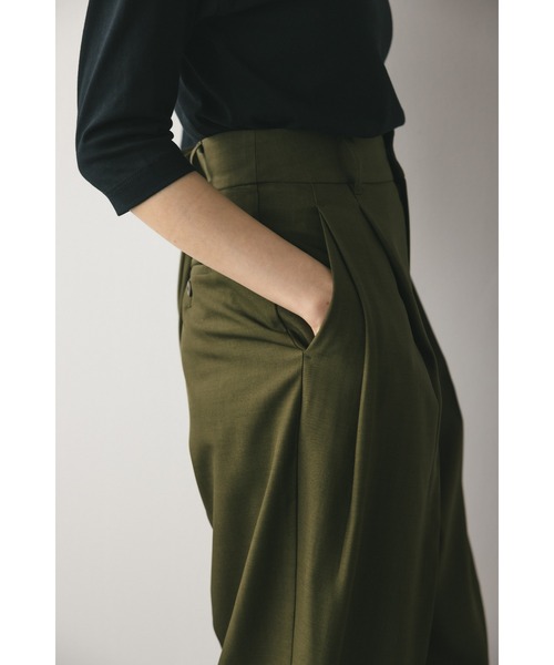 STYLEMIXER（スタイルミキサー）の「ベーシック2タックスラックス（スラックス・レディース・アイボリー/グレー/ベージュ/カーキ・SMALL/X-SMALL/MEDIUM）」の18枚目の写真