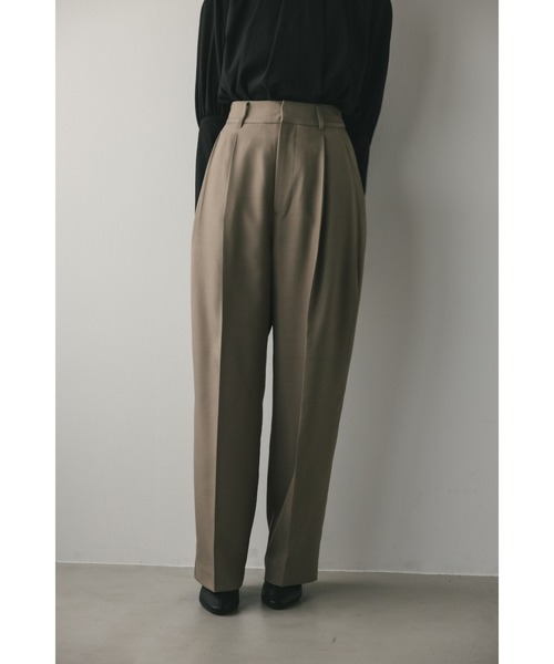 STYLEMIXER（スタイルミキサー）の「ベーシック2タックスラックス（スラックス・レディース・アイボリー/グレー/ベージュ/カーキ・SMALL/X-SMALL/MEDIUM）」の8枚目の写真