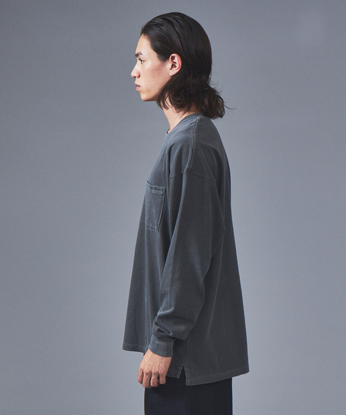JEMORGAN(ジェーイーモーガン)の「【JEMORGAN/ジェーイーモーガン】ピグメントポケット付きロングスリーブTシャツ / JC002-129(Tシャツ/カットソー・メンズ・アイボリー/チャコールグレー/ネイビー・L/XL/M)」の13枚目の写真