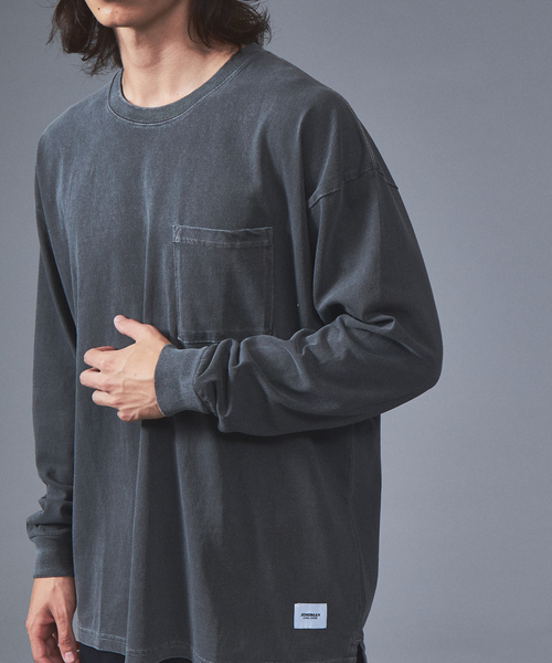 JEMORGAN(ジェーイーモーガン)の「【JEMORGAN/ジェーイーモーガン】ピグメントポケット付きロングスリーブTシャツ / JC002-129(Tシャツ/カットソー・メンズ・アイボリー/チャコールグレー/ネイビー・L/XL/M)」の10枚目の写真