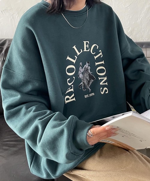 Chillfar(チルファー)の「アーチロゴスウェット(スウェット・レディース・レッド/レッド系/アイボリー/チャコール/ピンク/アイボリー系2/ホワイト系/ブラック系/ネイビー/オートミール/アイボリー系/ベージュ/グリーン/ホワイト/ネイビー系/杢グレー/グリーン系/グレー系/ブルー/アイボリー系1・FREE)」の13枚目の写真