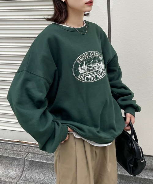 Chillfar(チルファー)の「アーチロゴスウェット(スウェット・レディース・レッド/レッド系/アイボリー/チャコール/ピンク/アイボリー系2/ホワイト系/ブラック系/ネイビー/オートミール/アイボリー系/ベージュ/グリーン/ホワイト/ネイビー系/杢グレー/グリーン系/グレー系/ブルー/アイボリー系1・FREE)」の21枚目の写真