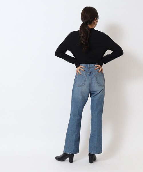 SHOO・LA・RUE（シューラルー）の「◆ランダムテレコ プチハイネック長袖インナー（Tシャツ/カットソー・レディース・ナチュラル/ホワイト系/ブラック・04/02/03）」の14枚目の写真