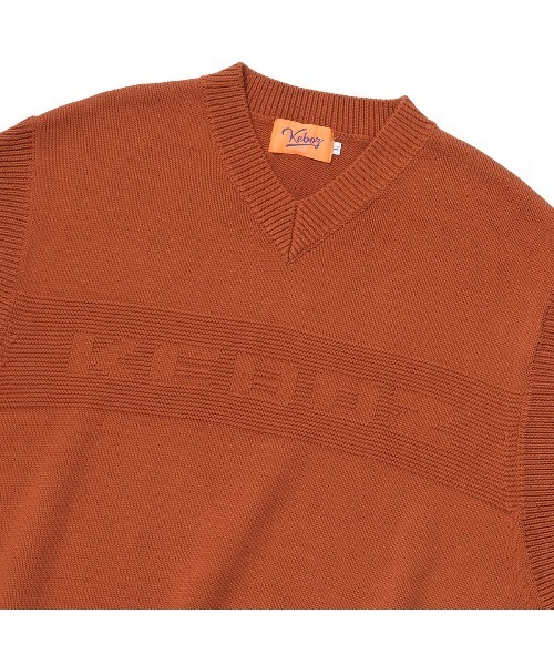 KEBOZ（ケボズ）の「KAC KNIT VEST（ベスト・メンズ・グリーン/オレンジ/ブラック/バーガンディー/グレー・XL/M/L）」の9枚目の写真