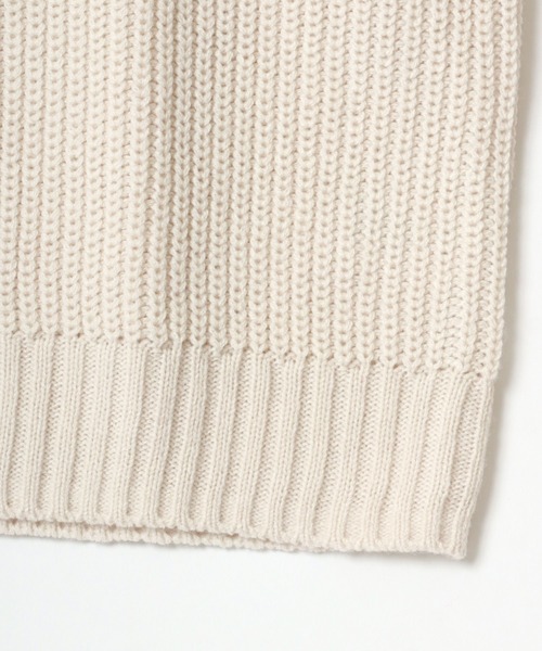 U.S. POLO ASSN.（ユーエスポロアッスン）の「U.S. POLO ASSN./ユーエスポロアッスン オーバーサイズ ニット ロゴ ワンポイント刺繍 畦編み ハーフジップ セーター/レディース メンズ（ニット/セーター・メンズ・ブラック/アイボリー/ベージュ/ネイビー/グリーン・M/L/LL）」の17枚目の写真