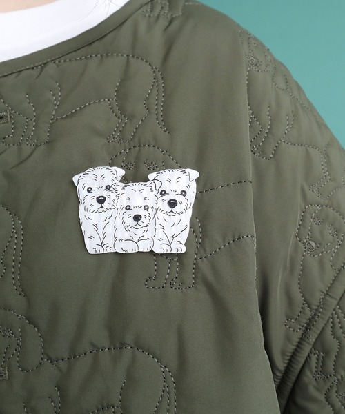 didizizi（ディディジジ）の「DOGS　ブローチ（ブローチ/コサージュ・レディース・ホワイト・FREE）」の2枚目の写真