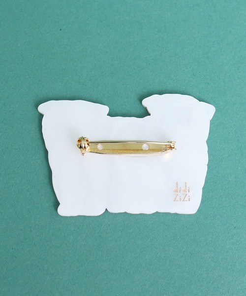 didizizi（ディディジジ）の「DOGS　ブローチ（ブローチ/コサージュ・レディース・ホワイト・FREE）」の4枚目の写真