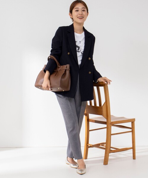 NOLLEY’S（ノーリーズ）の「K.KプリントロンT（Tシャツ/カットソー・レディース・ベージュ/アイボリー/イエロー/オフホワイト・38）」の11枚目の写真