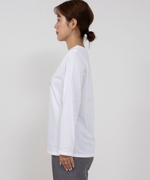 NOLLEY’S（ノーリーズ）の「K.KプリントロンT（Tシャツ/カットソー・レディース・ベージュ/アイボリー/イエロー/オフホワイト・38）」の18枚目の写真