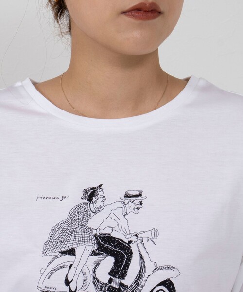 NOLLEY’S（ノーリーズ）の「K.KプリントロンT（Tシャツ/カットソー・レディース・ベージュ/アイボリー/イエロー/オフホワイト・38）」の20枚目の写真