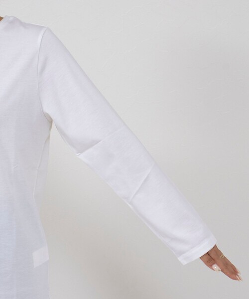 NOLLEY’S（ノーリーズ）の「K.KプリントロンT（Tシャツ/カットソー・レディース・ベージュ/アイボリー/イエロー/オフホワイト・38）」の21枚目の写真