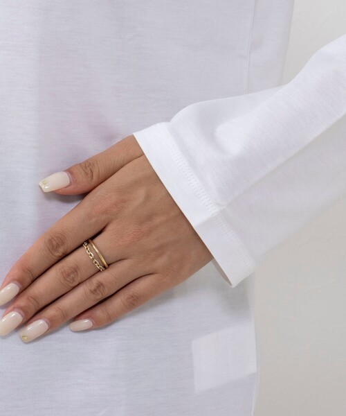 NOLLEY’S（ノーリーズ）の「K.KプリントロンT（Tシャツ/カットソー・レディース・ベージュ/アイボリー/イエロー/オフホワイト・38）」の22枚目の写真