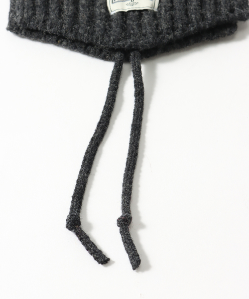 JOURNAL STANDARD relume（ジャーナルスタンダード　レリューム）の「HAMILTON KNIT フライトキャップ（ニットキャップ/ビーニー・メンズ・グレー/ブラック系その他/ブルー・FREE）」の5枚目の写真