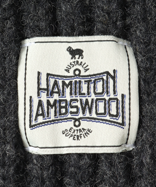 JOURNAL STANDARD relume（ジャーナルスタンダード　レリューム）の「HAMILTON KNIT フライトキャップ（ニットキャップ/ビーニー・メンズ・グレー/ブラック系その他/ブルー・FREE）」の7枚目の写真