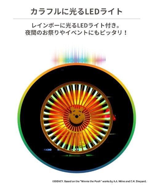 セール】ディズニーキャラクター 車用 クリップ付き USB ファン