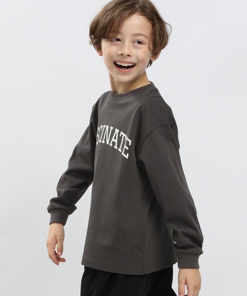 GLOBAL WORK Smile Seed Store（グローバルワーク スマイルシードストア）の「コットンプリントTシャツ長袖/キッズ/905236（Tシャツ/カットソー・キッズ・ブラック/ダークグレー/ホワイト系その他7/ホワイト系その他6・150cm/130cm/100cm/120cm/110cm/140cm）」の4枚目の写真