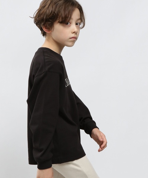 GLOBAL WORK Smile Seed Store（グローバルワーク スマイルシードストア）の「コットンプリントTシャツ長袖/キッズ/905236（Tシャツ/カットソー・キッズ・ブラック/ダークグレー/ホワイト系その他7/ホワイト系その他6・150cm/130cm/100cm/120cm/110cm/140cm）」の7枚目の写真