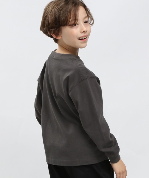 GLOBAL WORK Smile Seed Store（グローバルワーク スマイルシードストア）の「コットンプリントTシャツ長袖/キッズ/905236（Tシャツ/カットソー・キッズ・ブラック/ダークグレー/ホワイト系その他7/ホワイト系その他6・150cm/130cm/100cm/120cm/110cm/140cm）」の13枚目の写真