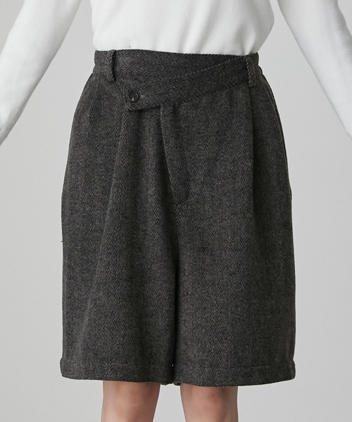 forksy.（フォルクシー）の「【forksy.】ヘリンボーンボリュームショートパンツ（その他パンツ・レディース・ダークブラウン/ブラック・L/M）」の19枚目の写真