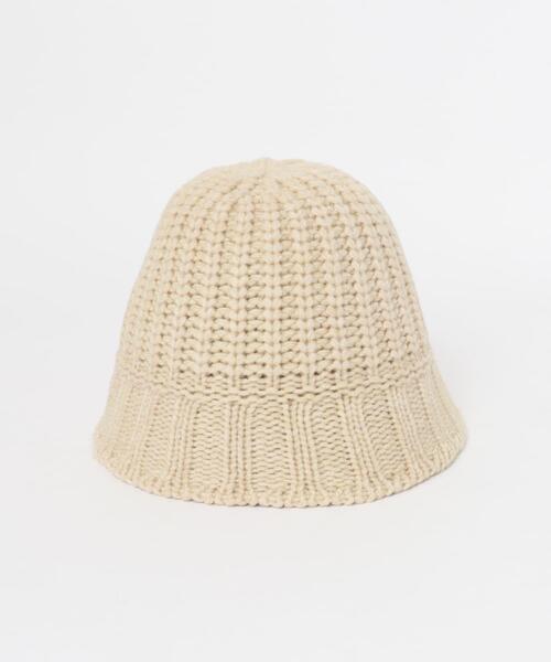 ITEMS URBANRESEARCH（アイテムズ アーバンリサーチ）の「ニットバケットハット（ハット・レディース・ブラック/アイボリー・-）」の4枚目の写真