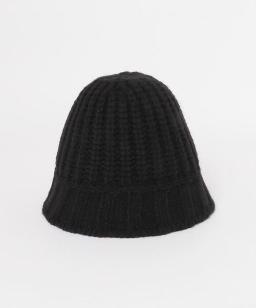 ITEMS URBANRESEARCH（アイテムズ アーバンリサーチ）の「ニットバケットハット（ハット・レディース・ブラック/アイボリー・-）」の8枚目の写真
