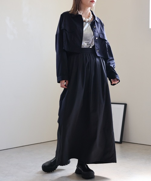 ULEULA(ウルア)の「オーロラショートシャツジャケット(シャツ/ブラウス・レディース・ブラウン/カーキ/ブラック・FREE)」の9枚目の写真