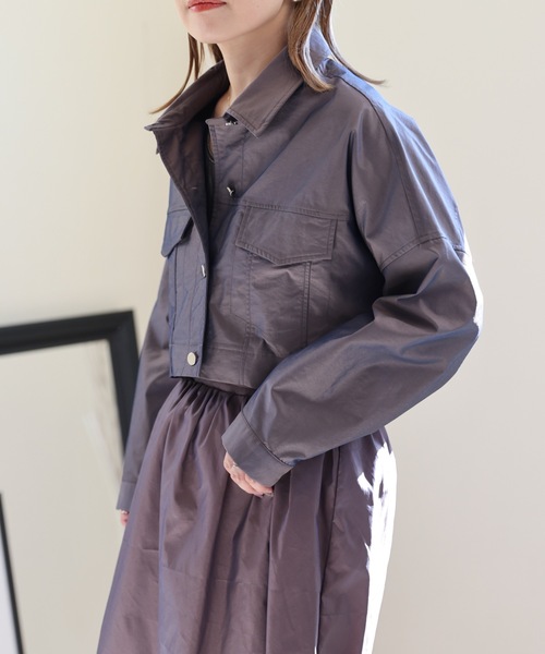 ULEULA(ウルア)の「オーロラショートシャツジャケット(シャツ/ブラウス・レディース・ブラウン/カーキ/ブラック・FREE)」の21枚目の写真