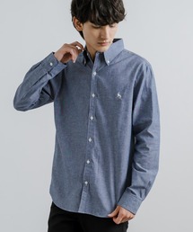 Healthknit ヘルスニットプロダクト 日本製 国産 ダンガリーボタンダウンシャツ