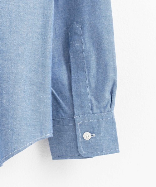 Rocky Monroe(ロッキーモンロー)の「Healthknit ヘルスニットプロダクト 日本製 国産 ダンガリーボタンダウンシャツ(シャツ/ブラウス・メンズ・ネイビー/ブルー・M/L/XL)」の7枚目の写真