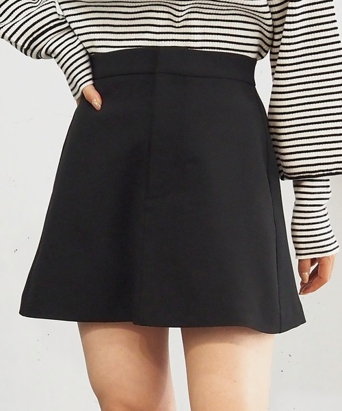 tiptop（ティップトップ）の「【web限定アイテム/2サイズ展開】台形ミニスカパン（スカート・レディース・アイボリー/ブラック/チャコールグレー・S/M）」の4枚目の写真
