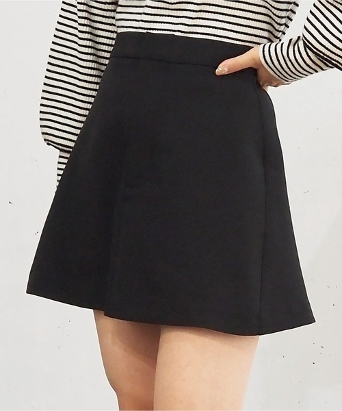 tiptop（ティップトップ）の「【web限定アイテム/2サイズ展開】台形ミニスカパン（スカート・レディース・アイボリー/ブラック/チャコールグレー・S/M）」の5枚目の写真