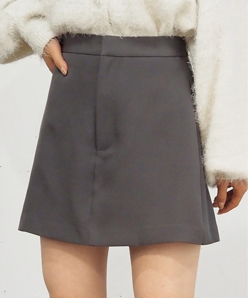 tiptop（ティップトップ）の「【web限定アイテム/2サイズ展開】台形ミニスカパン（スカート・レディース・アイボリー/ブラック/チャコールグレー・S/M）」の21枚目の写真