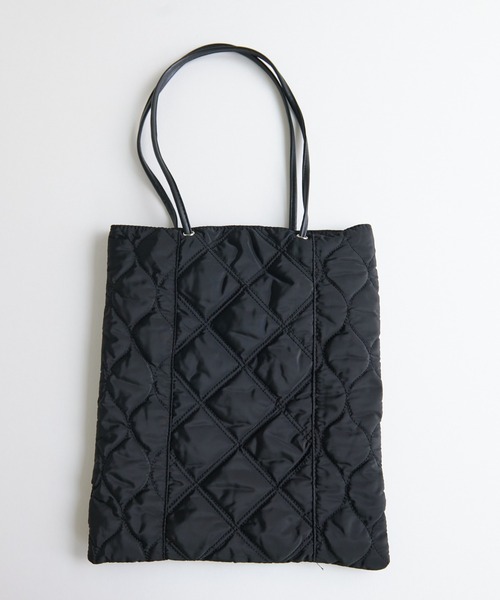 DISCOAT(ディスコート)の「キルティングトートバッグ(トートバッグ・レディース・アイボリー/ブラック/カーキ・FREE)」の22枚目の写真