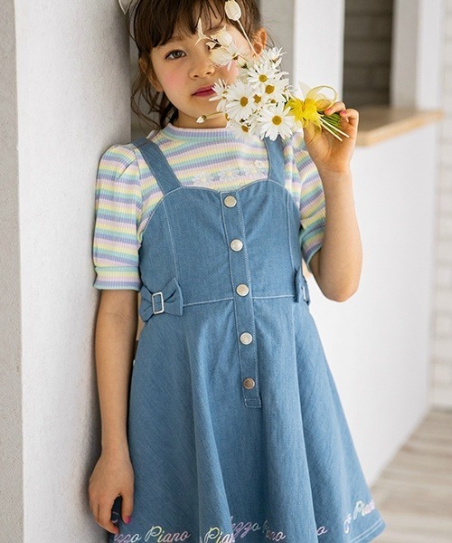 新入荷!】△マムエモア⁄ Mam et Moi△105cm ジャンパースカート 濃紺