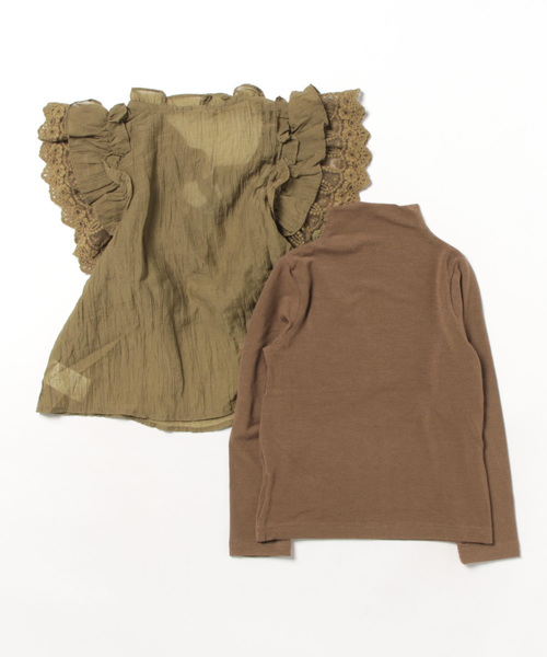Bee des Bee（ビーデスビー）の「トップス2点セット（アンサンブル・キッズ・ブラウン・130cm/110cm/120cm/140cm/100cm）」の2枚目の写真