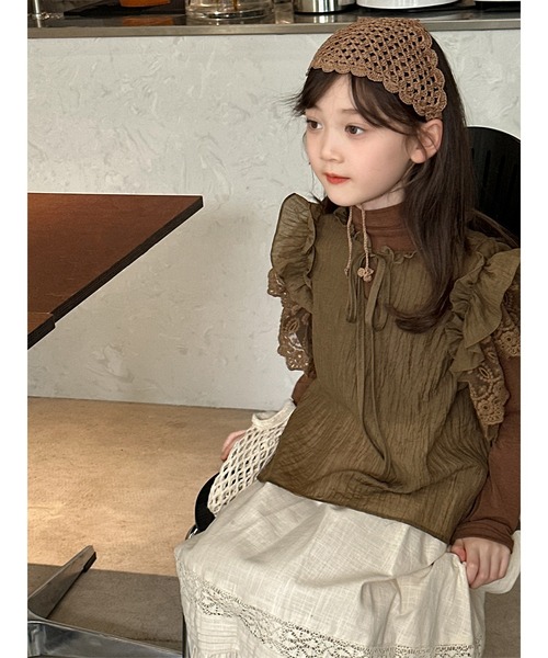 Bee des Bee（ビーデスビー）の「トップス2点セット（アンサンブル・キッズ・ブラウン・130cm/110cm/120cm/140cm/100cm）」の4枚目の写真