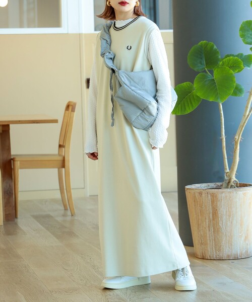 FRED PERRY × Ray BEAMS 別注 リブ カラー ドレス 10 FRED PERRY（フレッドペリー）の「FRED PERRY × Ray BEAMS
