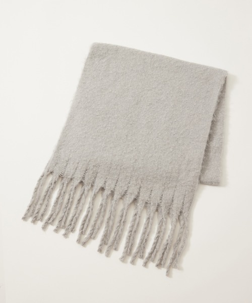 JUNRED(ジュンレッド)の「ボリュームカラーマフラー(マフラー・メンズ・ライトグレー/グリーン/オレンジ/ホワイト/ブラック・FREE)」の20枚目の写真