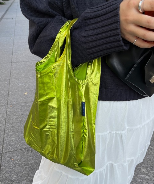 DouDou(ドゥドゥ)の「【BAGGU/バグゥ】23HO BABY BAGGU メタリック(エコバッグ/サブバッグ・レディース・ライム/シルバー/ゴールド・FREE)」の12枚目の写真