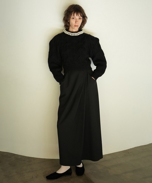 CLANE(クラネ)の「PEARL NECK KNIT TOPS(ニット/セーター CLANE(クラネ)の「PEARL NECK KNIT TOPS(ニット/セーター