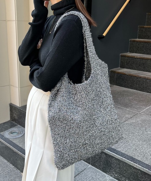 CAPRICIEUX LE'MAGE（カプリシューレマージュ）の「ラメトートバッグ（トートバッグ・レディース・シルバー/ゴールド・FREE）」の2枚目の写真
