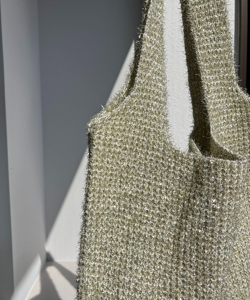 CAPRICIEUX LE'MAGE（カプリシューレマージュ）の「ラメトートバッグ（トートバッグ・レディース・シルバー/ゴールド・FREE）」の5枚目の写真