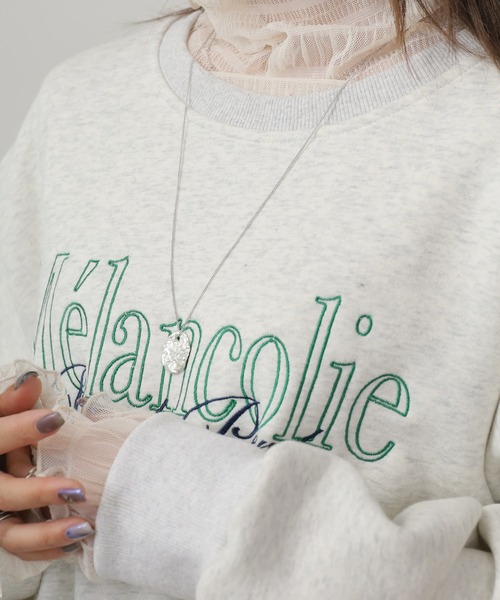 AO2（アオズ）の「Embroidered Logo Sweatshirt / 刺繍ロゴ ビッグスウェット 裏起毛（スウェット）」 - WEAR