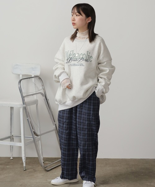 AO2（アオズ）の「Embroidered Logo Sweatshirt / 刺繍ロゴ ビッグスウェット 裏起毛（スウェット）」 - WEAR