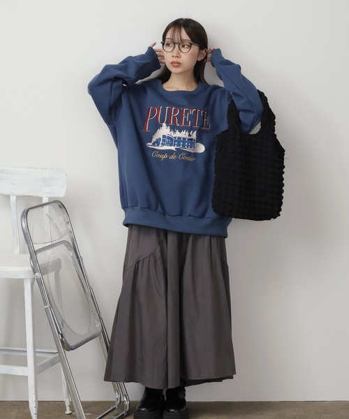 AO2（アオズ）の「Embroidered Logo Sweatshirt / 刺繍ロゴ ビッグスウェット 裏起毛（スウェット）」 - WEAR