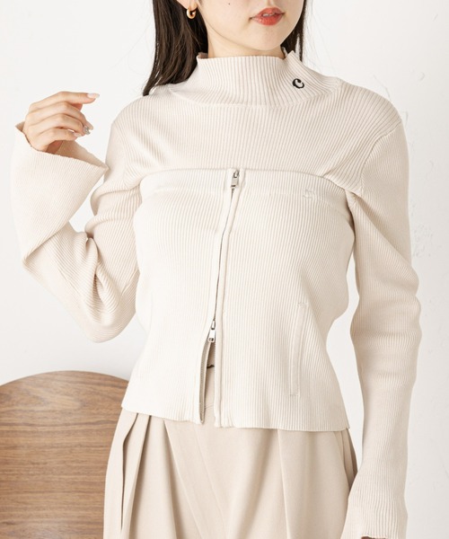 セール】Wジップベアニットキャミ（キャミソール）｜Chico（チコ）の