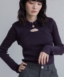 VACANCY | チャイナボタンリブニット/新色追加/復刻カラー再販(Tシャツ/カットソー)